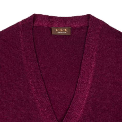 Men's Burgundy Cardigan Sweater Magcarddv.Aci.Bur