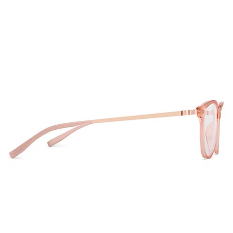 Buy Pink Transparent Rose Gold Pink Full Rim Cat Eye Lenskart Air ...