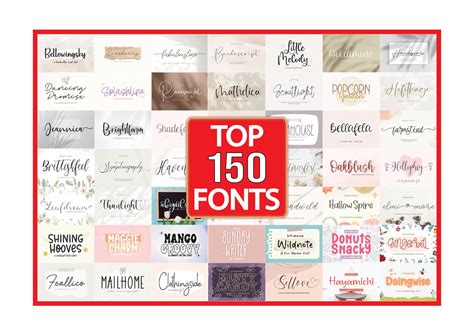 HANDWRITTEN FONTS BUNDLE, Instant Download, Fonts for Canva, Wedding ...