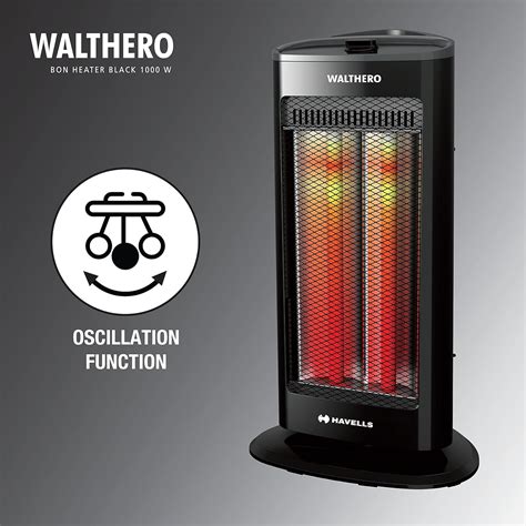 Havells Walthero 1000 Watt Carbon Heater (Black) – Aarav Electronics