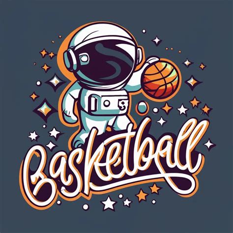 LOGO Design For Astronaut Basketball Dynamic Fusion of Space and Sport ...