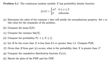 Image result for Continuous Random Variable Problem and Solution
