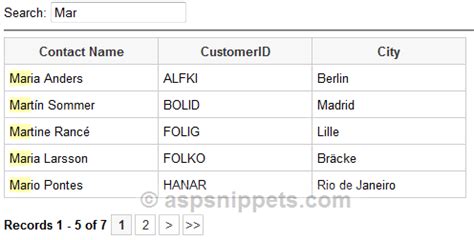 Image result for Search Database Records Using Search Text Box and Display in GridView