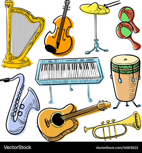 Image result for Clip Art of Musical Instruments