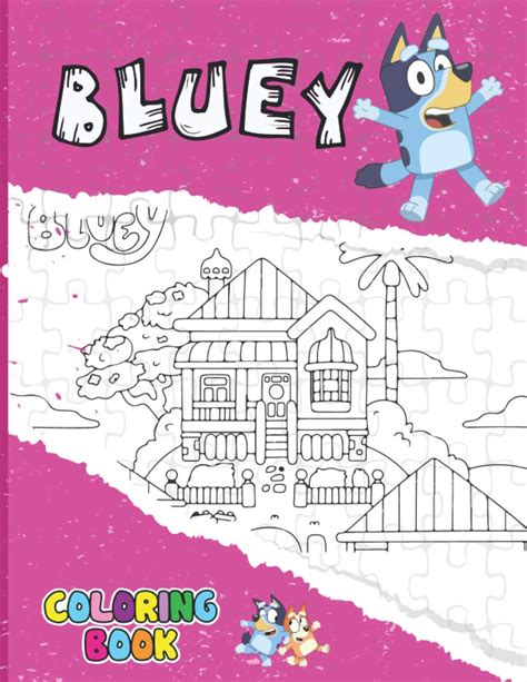 Buy bluey | Coloring Book: Great Coloring Pages Illustrations High ...