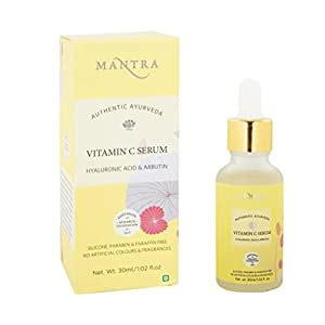 Mantra Vitamin C Serum Hyaluronic Acid & Arbutin 30ml, light & Non ...
