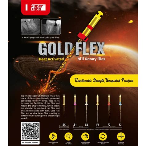 Buy SuperEndo Gold-Flex Rotary Files (Pack of 6) – Oralkart