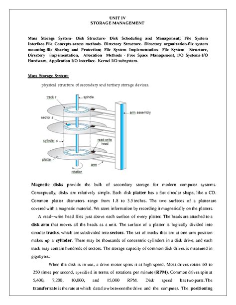 CS3451 Operating System Unit IV: Storage Management and File Systems ...