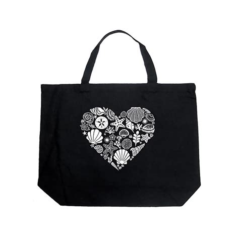 Sea Shells - Large Word Art Tote Bag