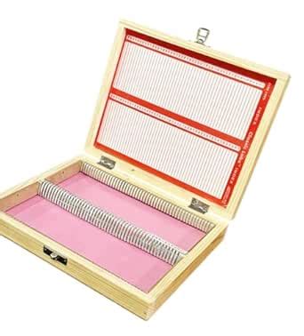 AI-Wooden Slide Box for 100 Slides/for Microscope Slide/Biology Lab ...