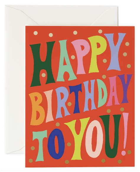 Groovy Birthday Card - Rifle Paper | Online Shop | Rifle Paper Co ...