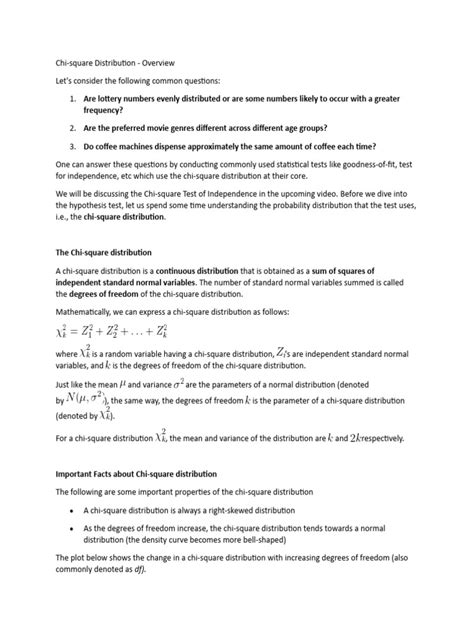 Image result for Chi-Square Distribution Explained