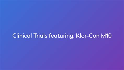 Klor-Con M10: Everything you need to know | Power