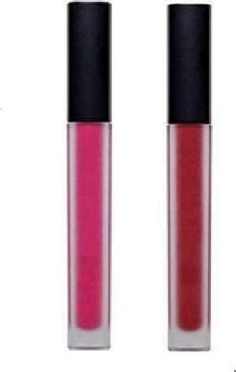 nnbb Matte Look Red and Pink Lipsticks (5ml) (Red and Pink, 5 ml ...