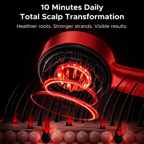 Effora's 3-1 Red Light Therapy Scalp Massager | 6 Months Warranty ...