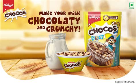 Kellogg's Multigrain Chocos Duet 375g | Source of Calcium, High in ...