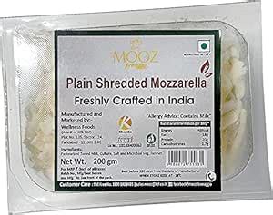 MOOZ Formaggio Shredded Mozzarella, 200g : Amazon.in: Grocery & Gourmet ...