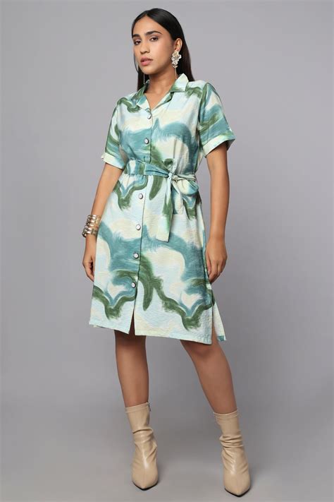 Dreamwave Crinkle Shirt Dress – Tamiska.com