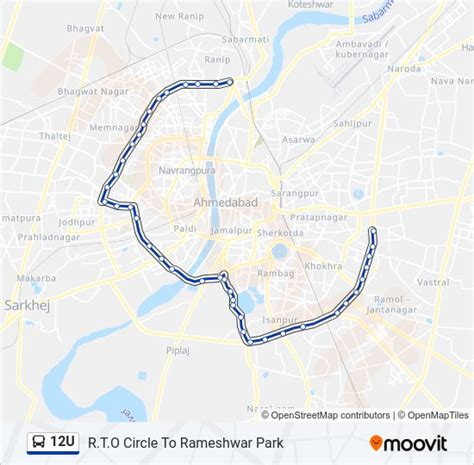 12U Route: Schedules, Stops & Maps - Rameshwar Park (Updated)