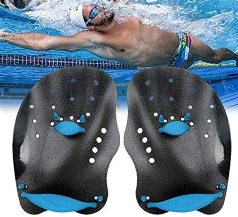 Slyk Swimming Hand Paddles with Adjustable Silicone Straps, Swim ...