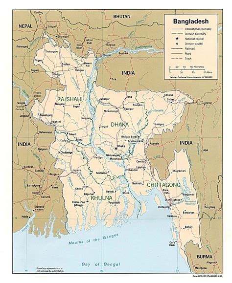 BANGLADESH - GEOGRAPHICAL MAPS OF BANGLADESH