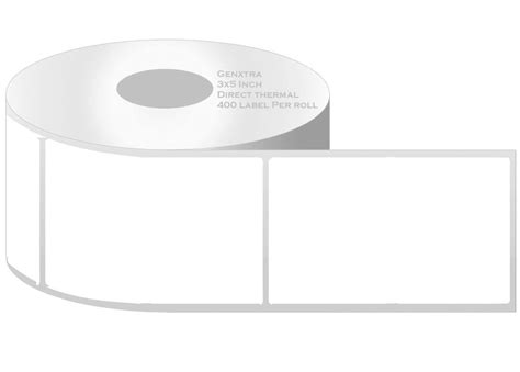 GENXTRA Self Adhesive Direct Thermal Shipping Labels Stickers, 3 X 5 ...