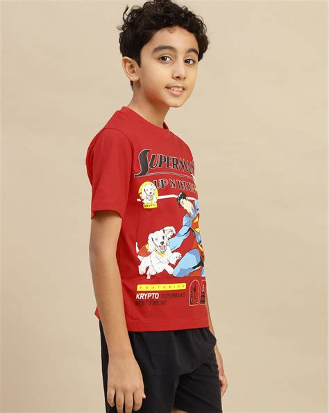 Superman Printed Regular Fit Tshirt For Boys – Kidsville