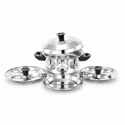 AadiVeer Stainless Steel idli Cooker/idli Pot/idli Maker With Idiyappam ...