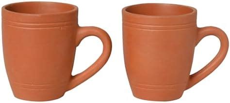 Buy KSI Handcrafted Mitti Clay Tea Cup Coffee Mug Set Natural Handmade ...