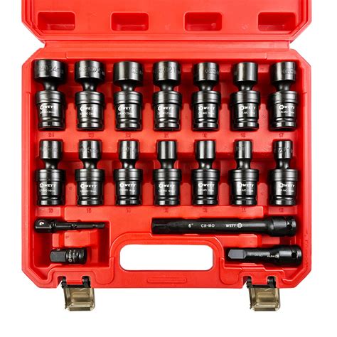 Snapklik.com : WETT 1/2 Drive Shallow Impact Universal Joint Socket Set ...