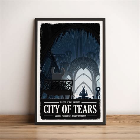 City of Tears (Hollow Knight) Travel Poster - Free DLC Artwork