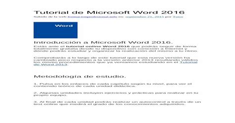Word 16 Tutorial 的图像结果