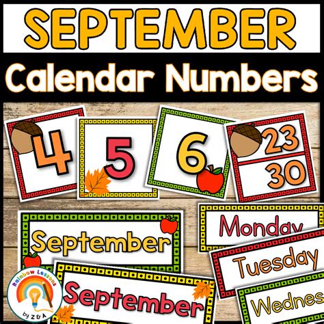 September Calendar Numbers | September Calendar 2023 | Calendar Number ...