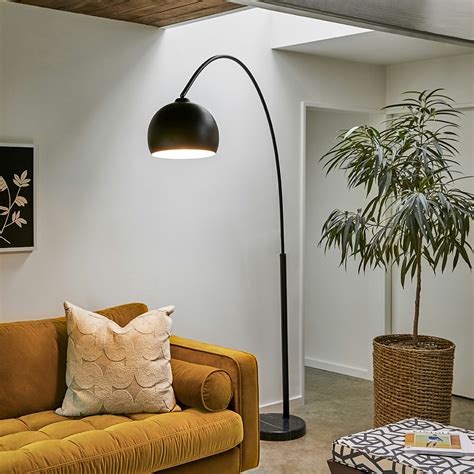 Crescent Matte Black Floor Lamp | Article