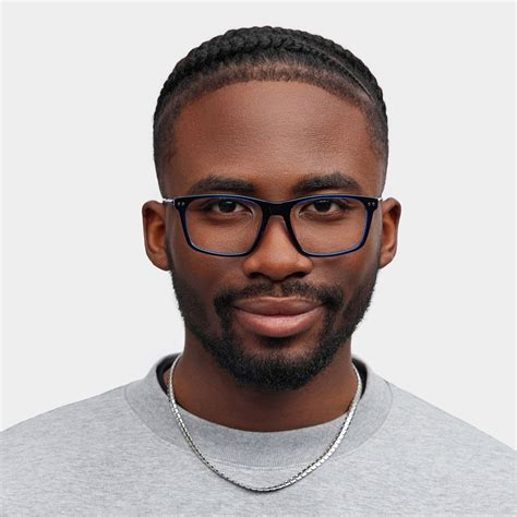 Cozy Blue Frame Glasses with Rectangle Frame Online | ZEELOOL