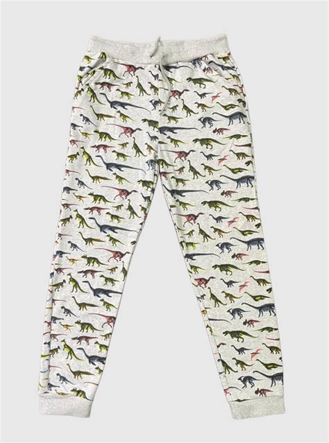 Kids Loopknit Pant -Grey Colour Dinosaur – The Little Wardrobe