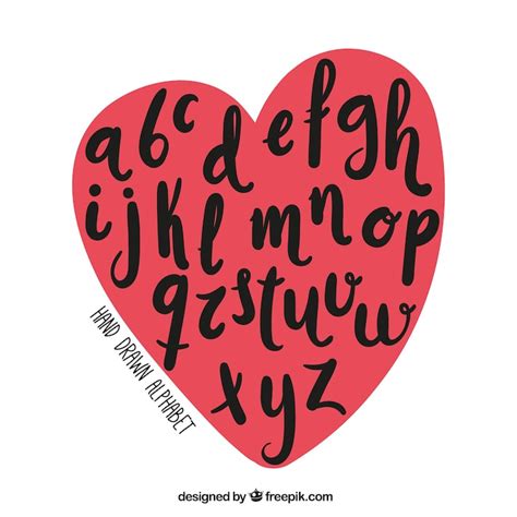 Images de Alphabet forme coeur – Téléchargement gratuit sur Freepik