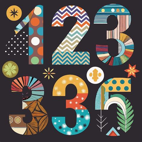 Image result for Patterned Numbers