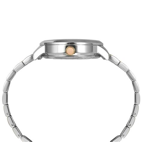 Timex Mens Automatic Silver Round Dial Stainless Steel Watch