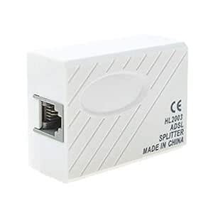 CARE CASE™ ADSL HL2003 Splitter RJ11 Broadband Modem Phone Splitter ...