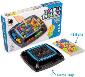 shopviashipping Double Trouble rainbow Ball Board Game for 2 to 4 ...