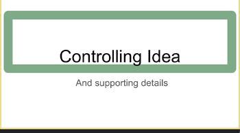 Image result for Key Controlling Idea Examples