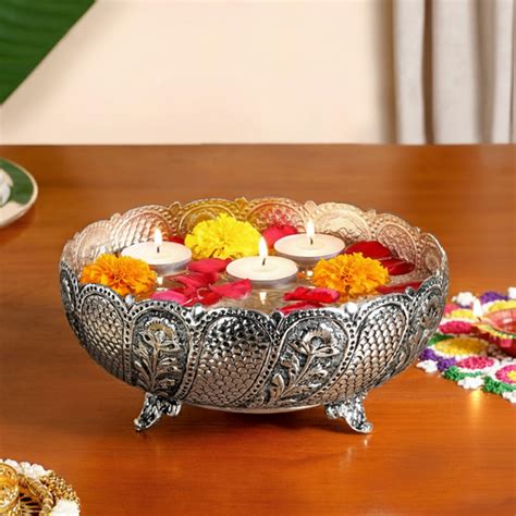 Decorative Metal Urli Bowl Set Of 3 - Premium Urli Bowl | Nestasia