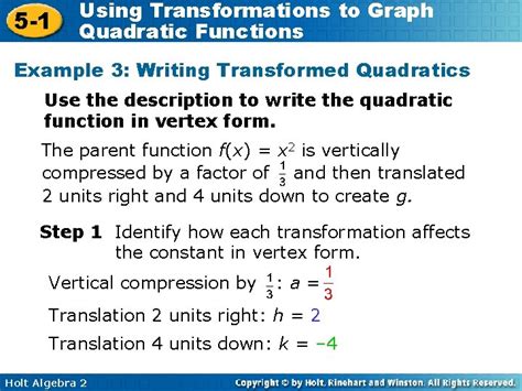 Image result for Using Transformations to Graph Quadratic Functions