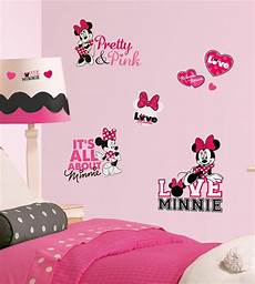 Minnie Mouse Wall Stickers by New Disney Minnie Mouse Pink Wall Decals Black White Minnie Mouse Wall Stickers