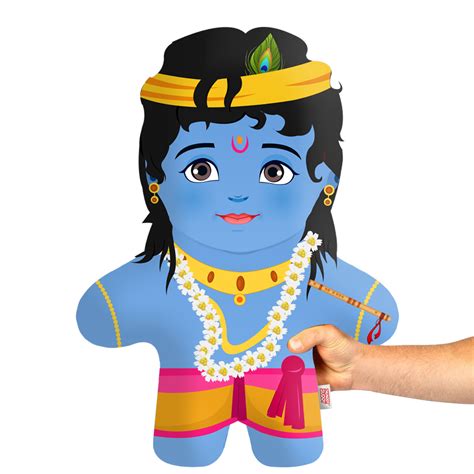 Little Krishna Keychain | For Temple | Face Pillow Mini Me – THUNDER BUDDY®