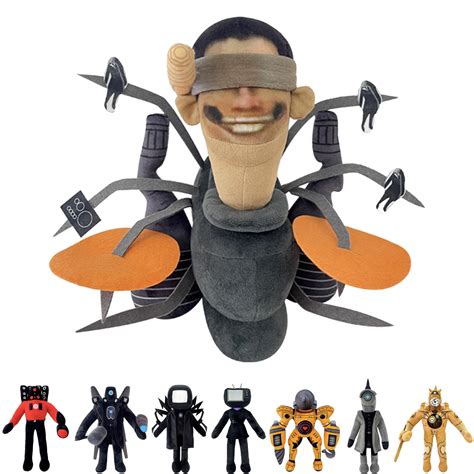 Popoyu Skibidi Spider Toilet Man Plush Toys Skibidi Spider Toilet ...