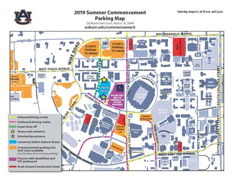Auburn University Campus Map Printable