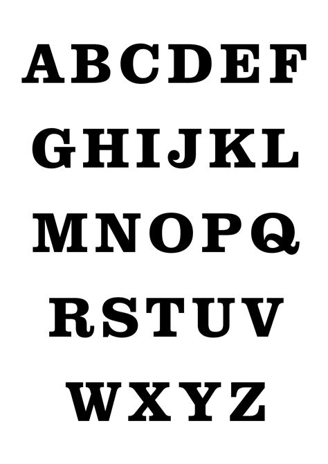 Fancy Letter Stencils Free - 10 Free PDF Printables | Printablee