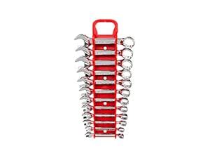 TEKTON Stubby Combination Wrench Set with Store and Go Keeper, Metric ...